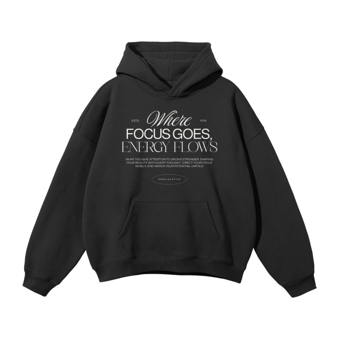 SDS x Focus Streetwear Oversized Fleece Hoodie